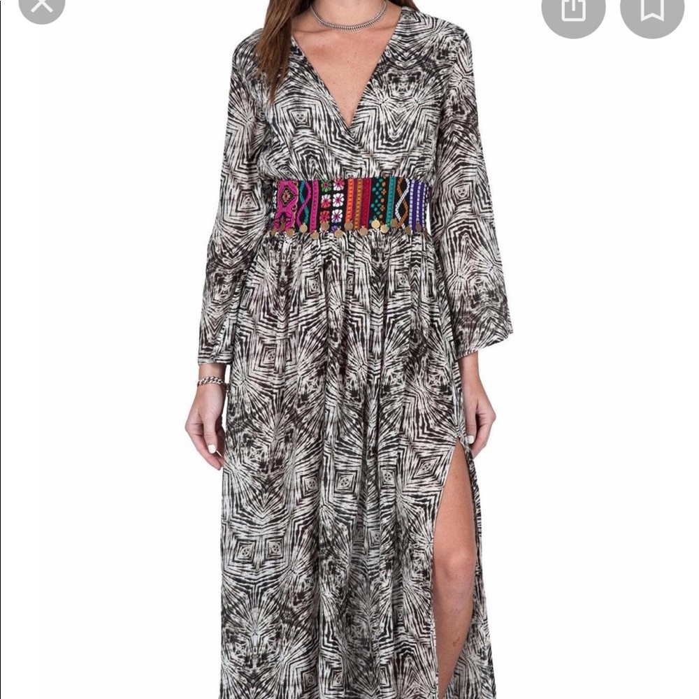 Volcom stone row embroidered maxi dress